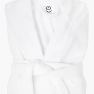 Plush White Women's Bath Robe - Soft Terry Wrap
